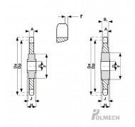 Koło łańcuchowe z łożyskiem 083-1 z-18